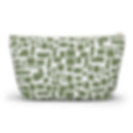 olive t-bottom accessory pouch front view