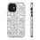 Thumbnail: black and white phone tough case back and side view