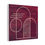 Thumbnail: burgundy textured square matte canvas print side view