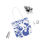 Thumbnail: blue bubbles canvas tote bag top view