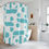 Thumbnail: turquoise shower curtain bathroom view