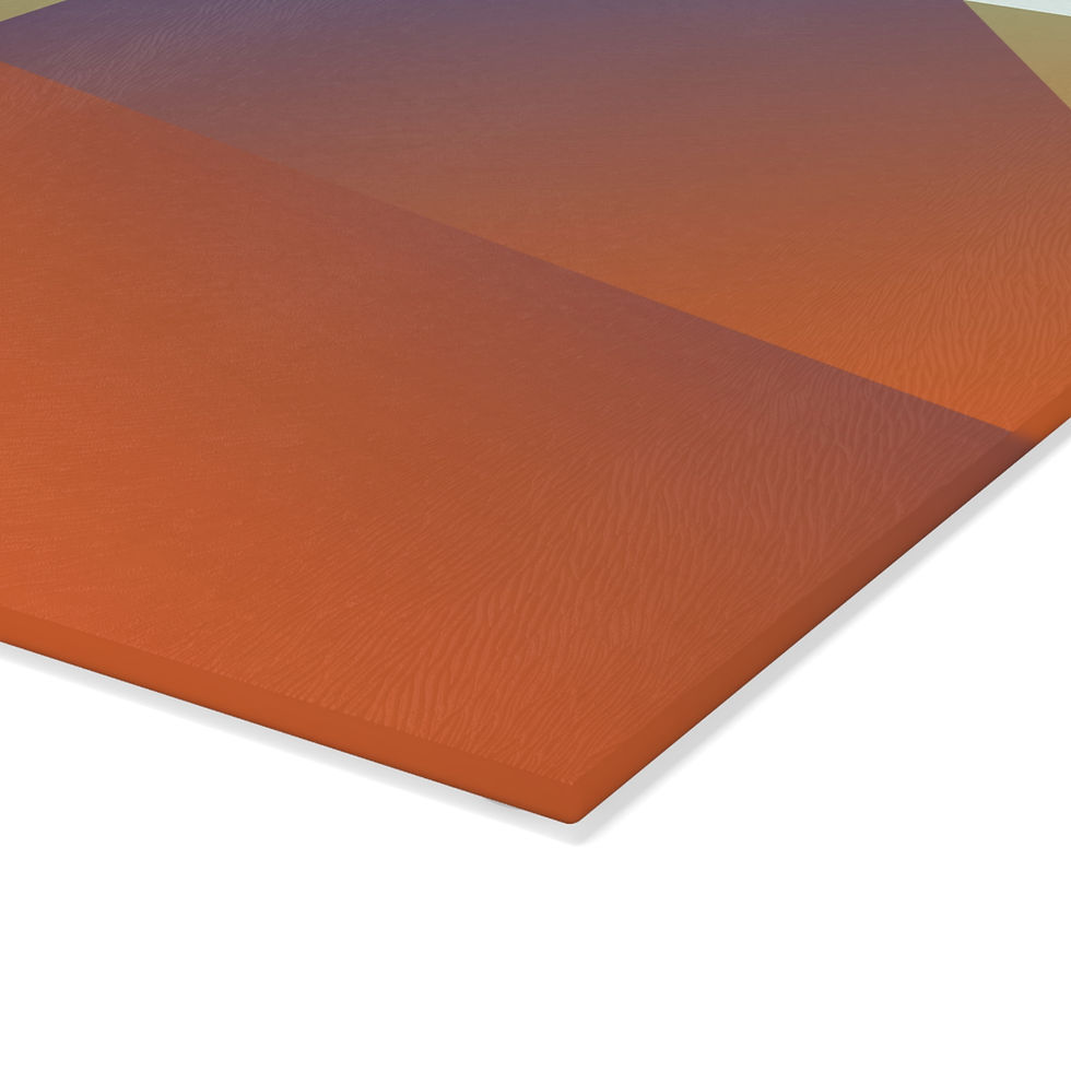 multi color glass cutting board close-up view