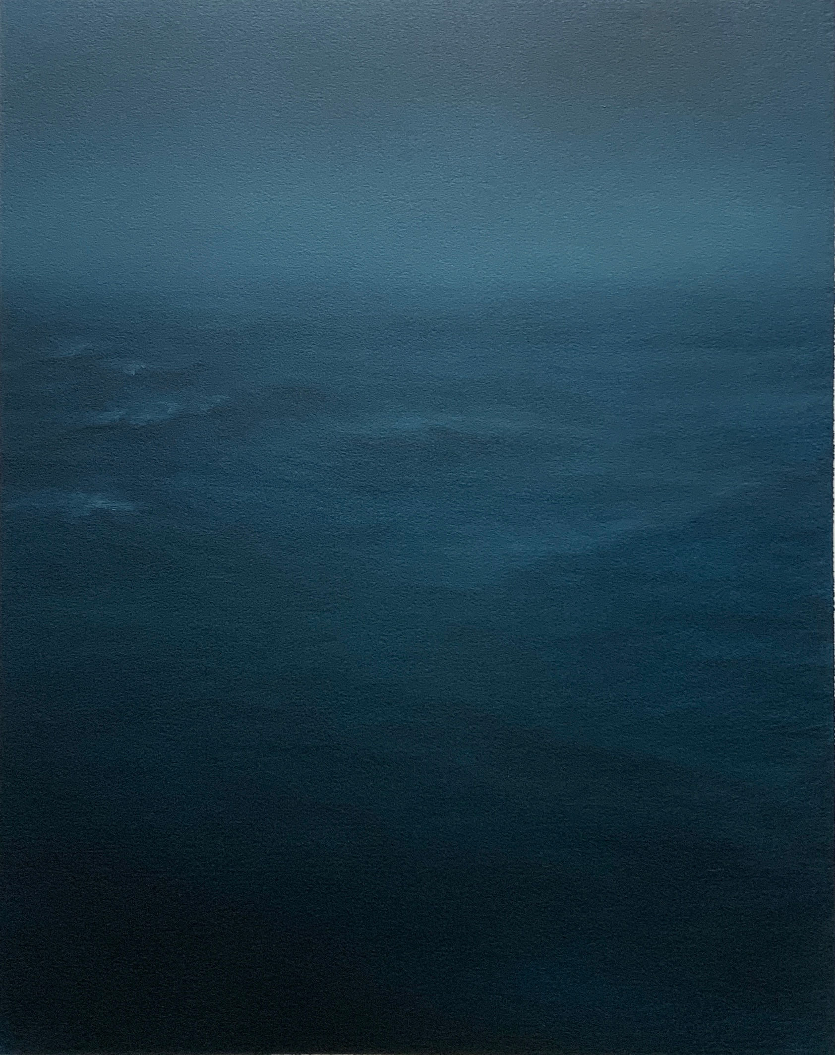 color of darkness indigo iv, 16x20" oil on paper, unframed