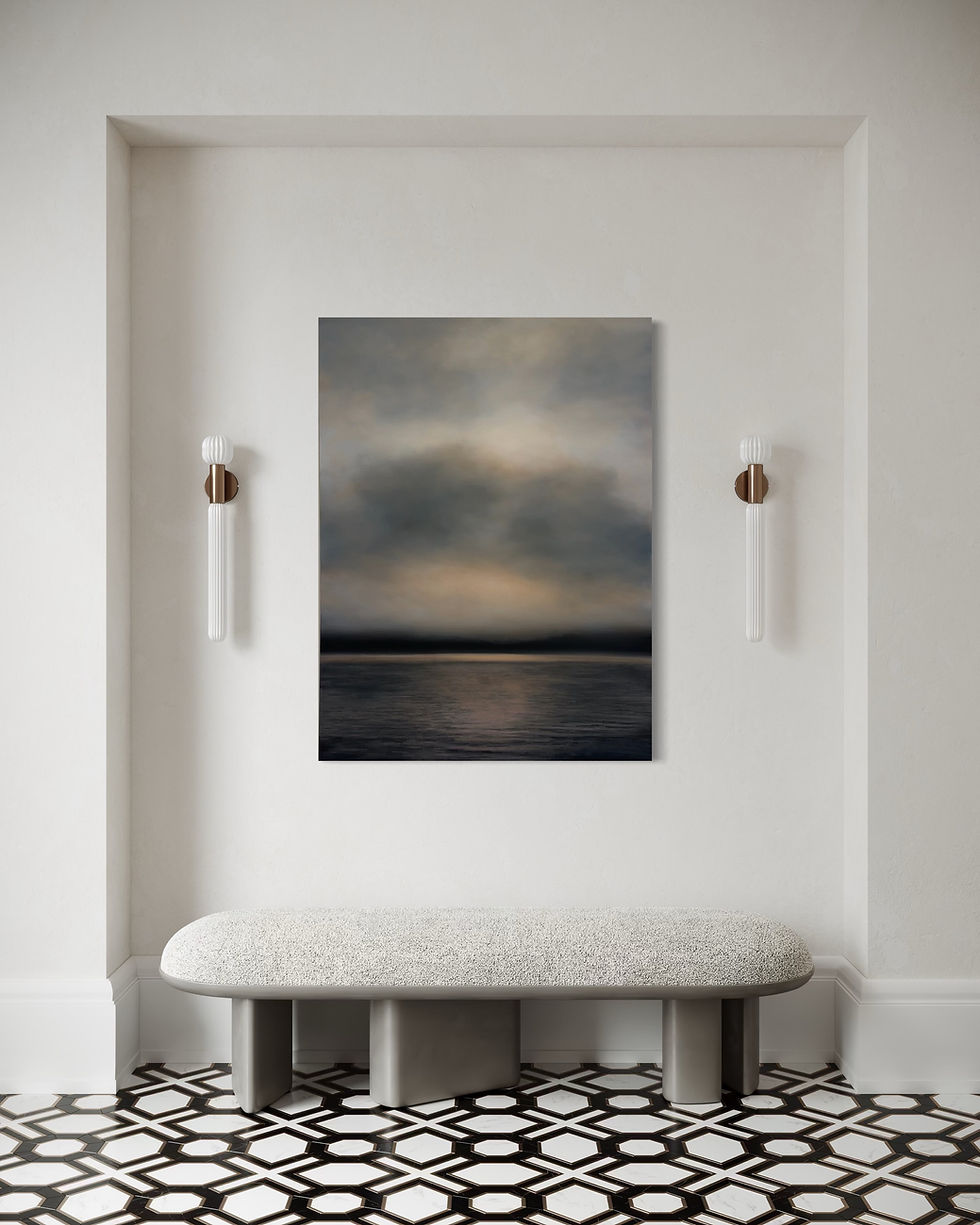 Thumbnail: A radiant brightness, 48x36" oil on canvas, framed