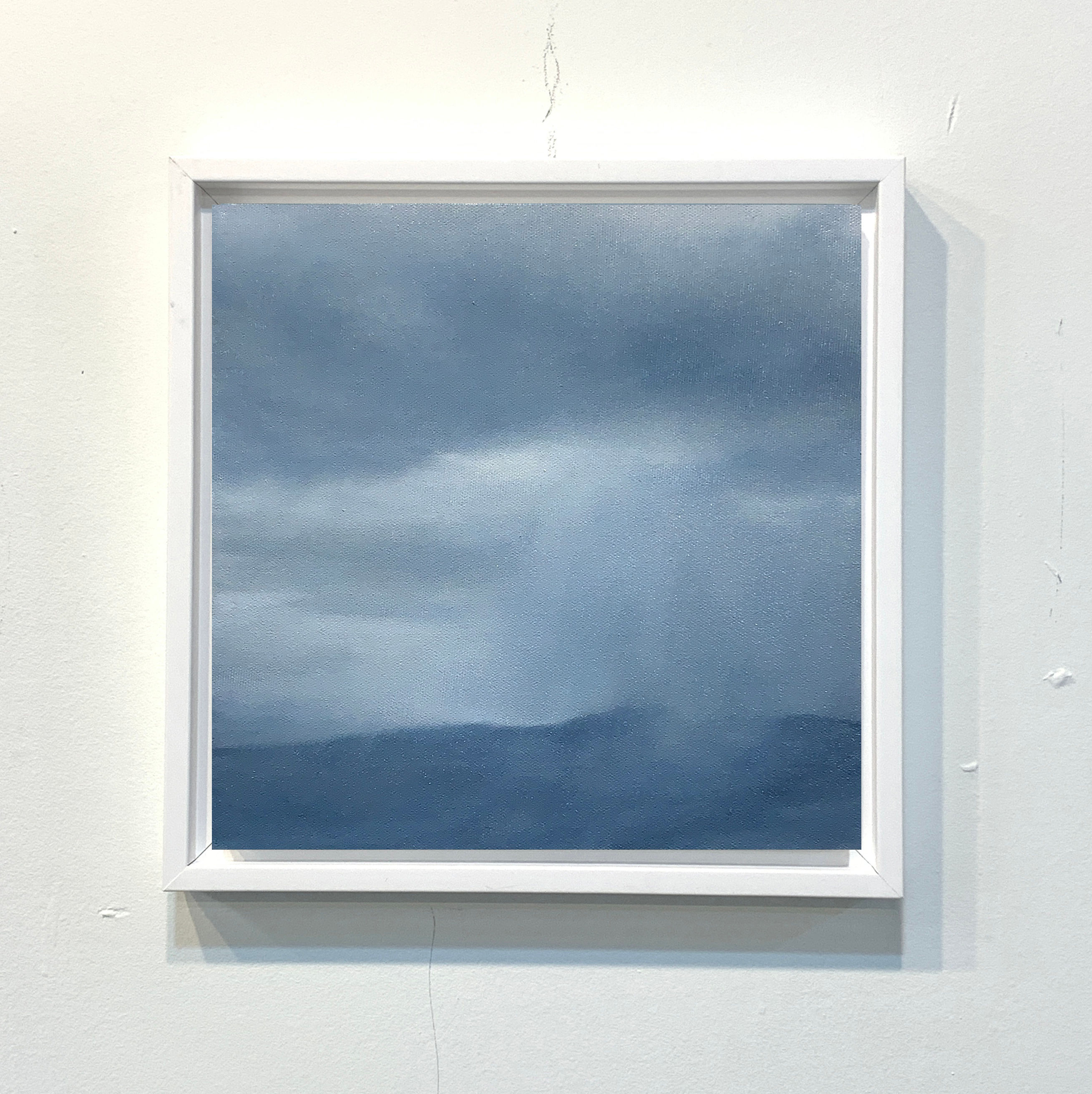 50 words for rain, study 9, 10 x 10" oil on board, framed