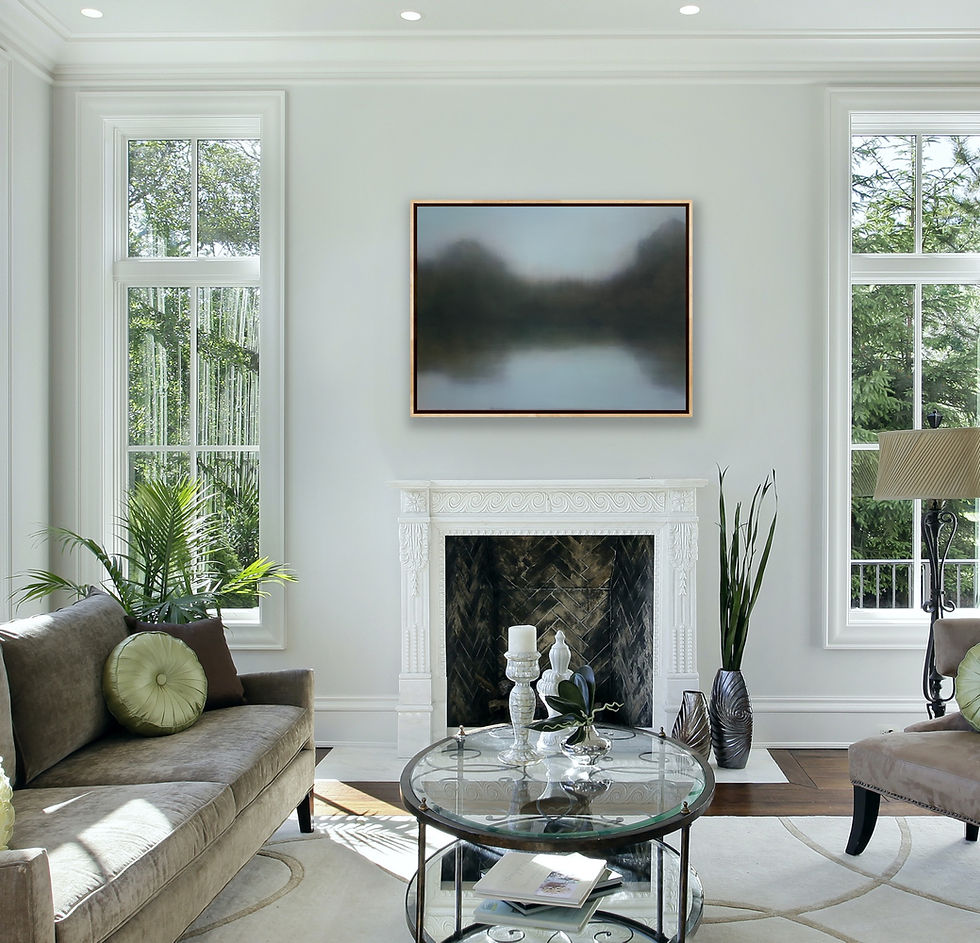 Thumbnail: shoreline to the invisible ii, 30x40" oil on canvas, unframed