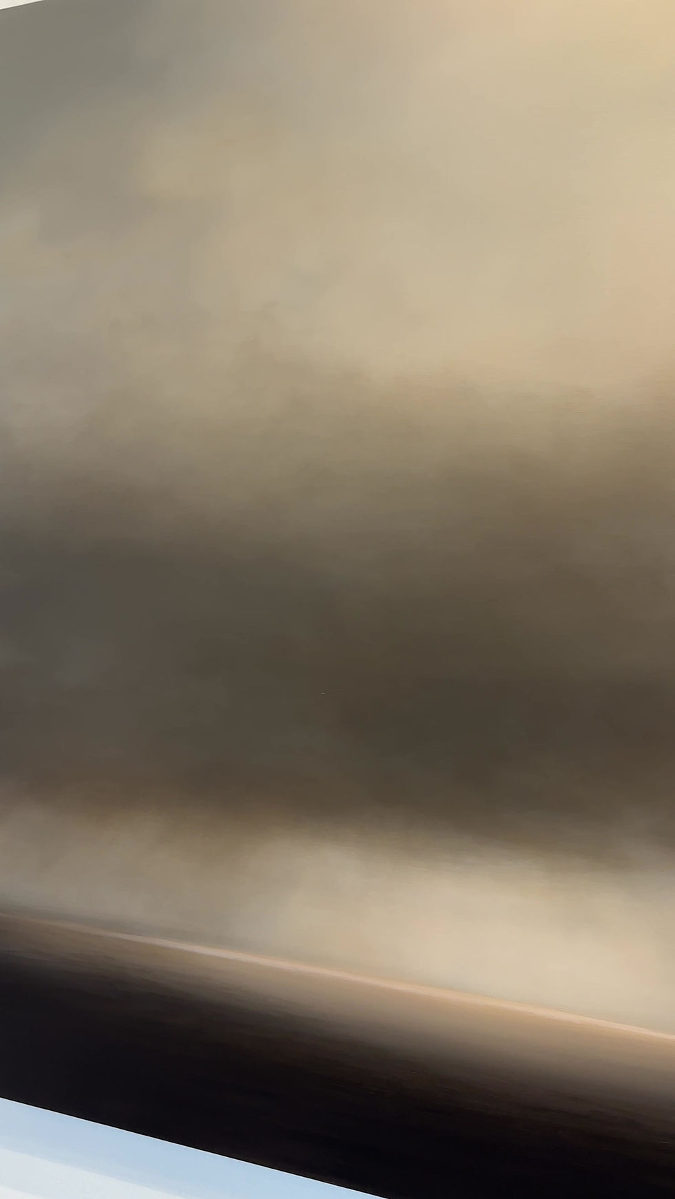 Thumbnail: hung on the rim of the sky, 48x48" oil on canvas, framed