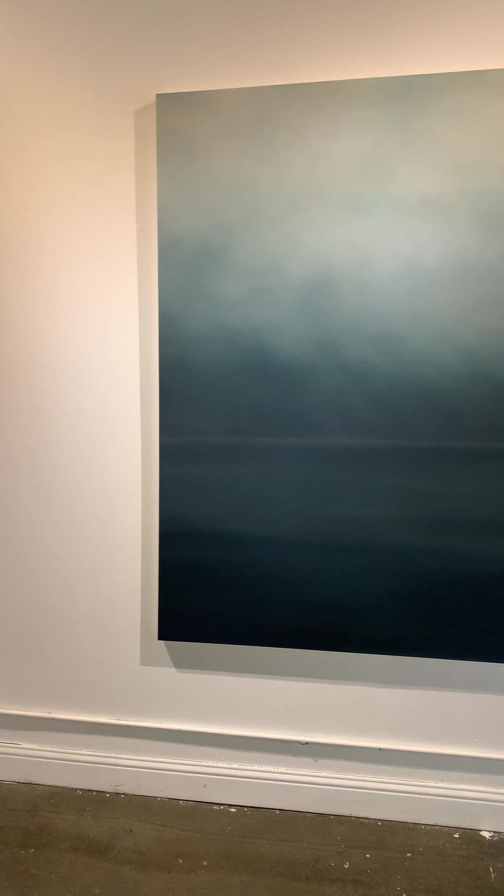Thumbnail: oh hushed october morning mild, 72"x48" oil on canvas,unframed