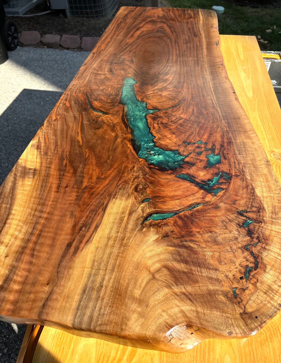 Emerald Rift Live Edge Table