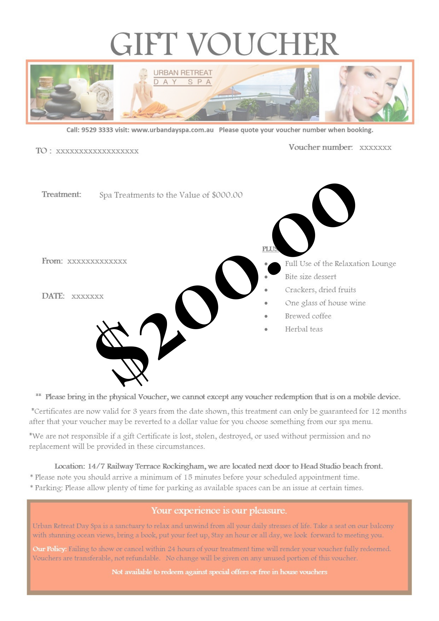 Value Voucher (sample)