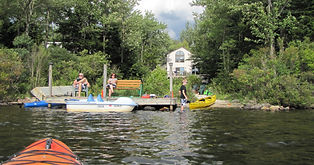 view of house from lake