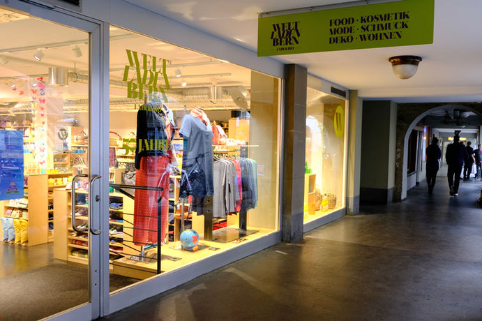 Weltladen Bern, Schaufenster