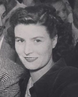 Black and white image of my grandmother from the 1950s when she was aged 27
