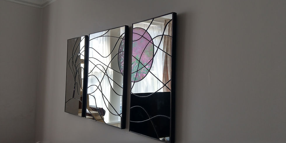 Thumbnail: Tree in the wind - Foil Work Mirror Design