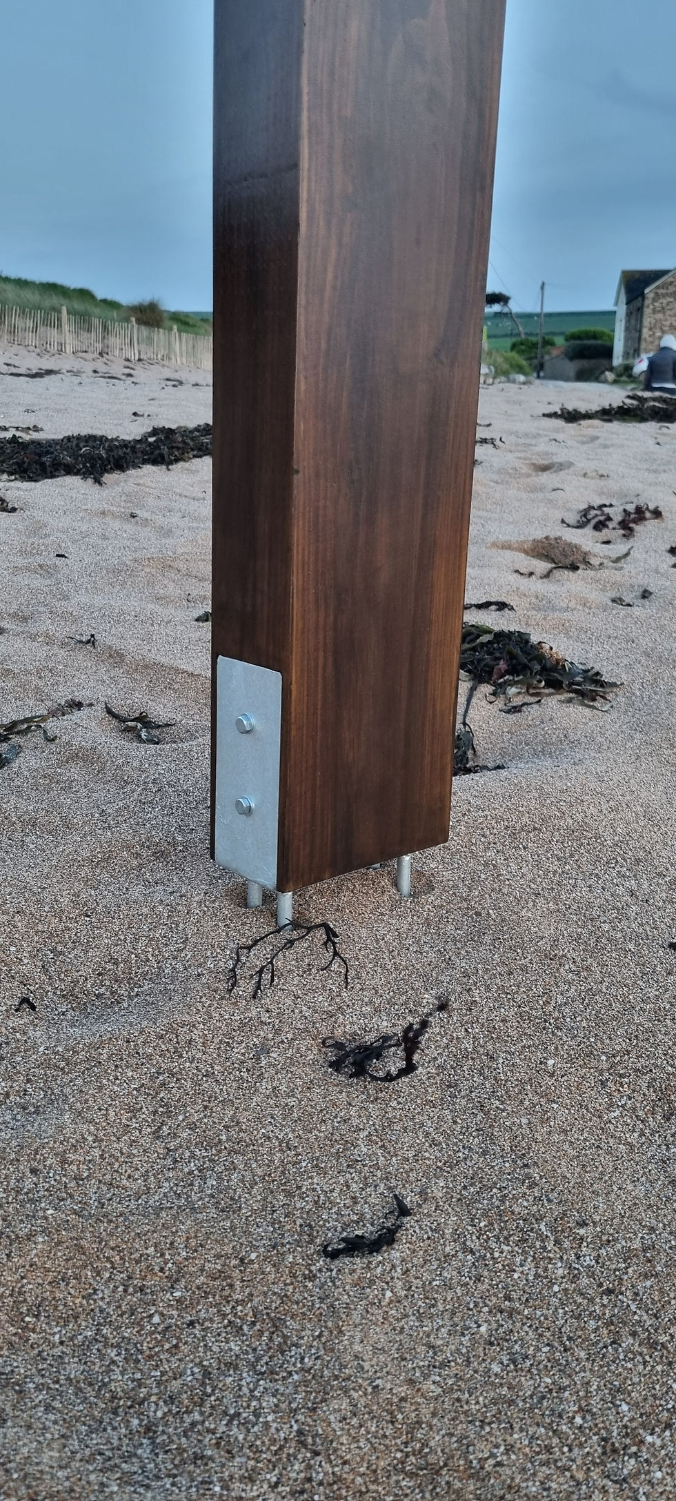 Thumbnail: Galvanised Steel base for supporting Sculpture (Full base)