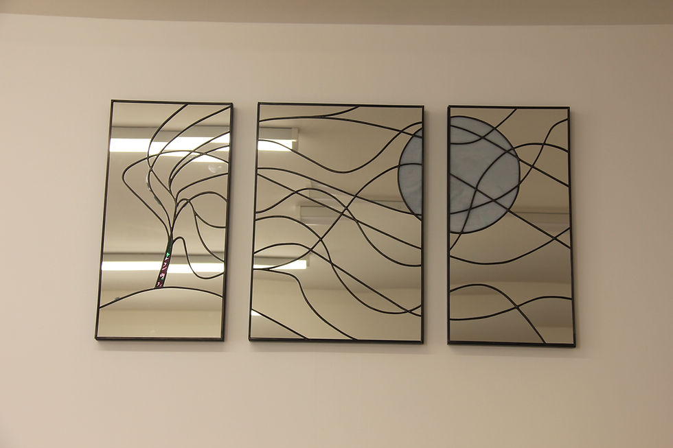Thumbnail: Tree in the wind - Foil Work Mirror Design