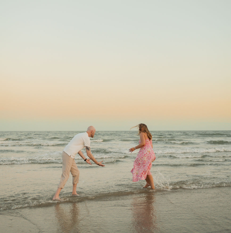 Sunset at Folly Beach.