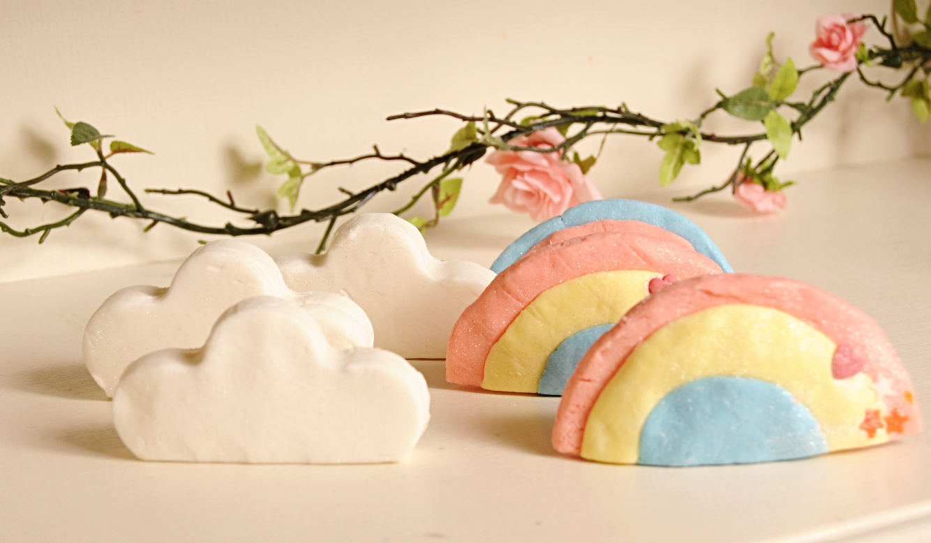 clouds and rainbows bubblebars