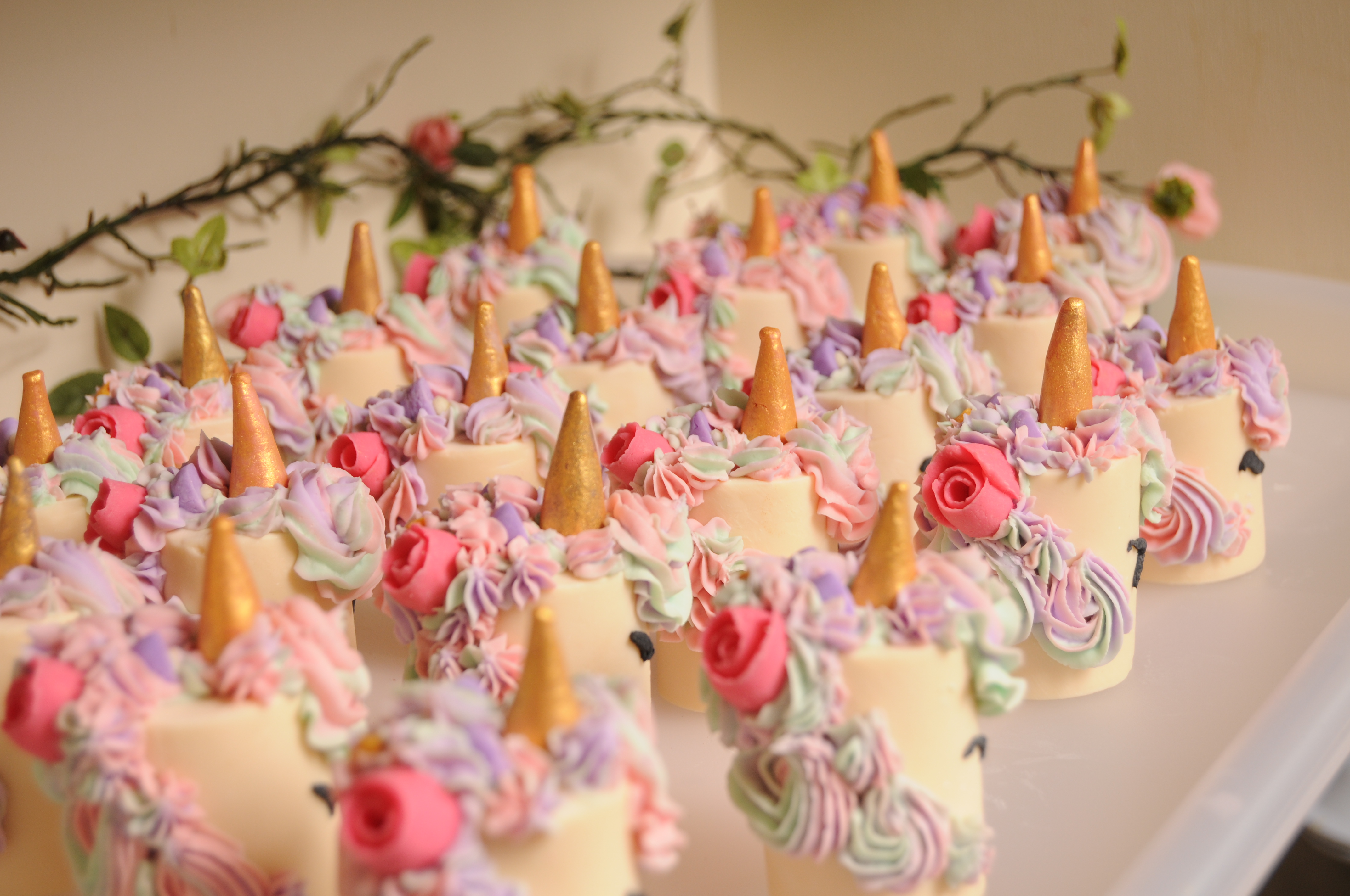 Little Miss unicorn soap cakes