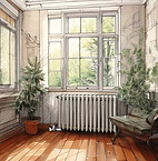 Firefly croquis maison intérieure avec radiateur 39542.jpg
