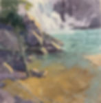 Paysage d'une cascade au Lac Mégantic par Chantal D'Andrade