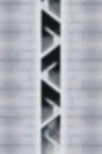 Modern concrete building's exterior fire escape stairs