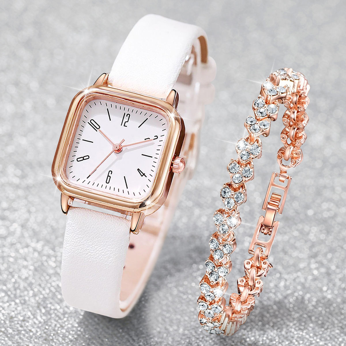 Blanc Rosé Crystal Watch