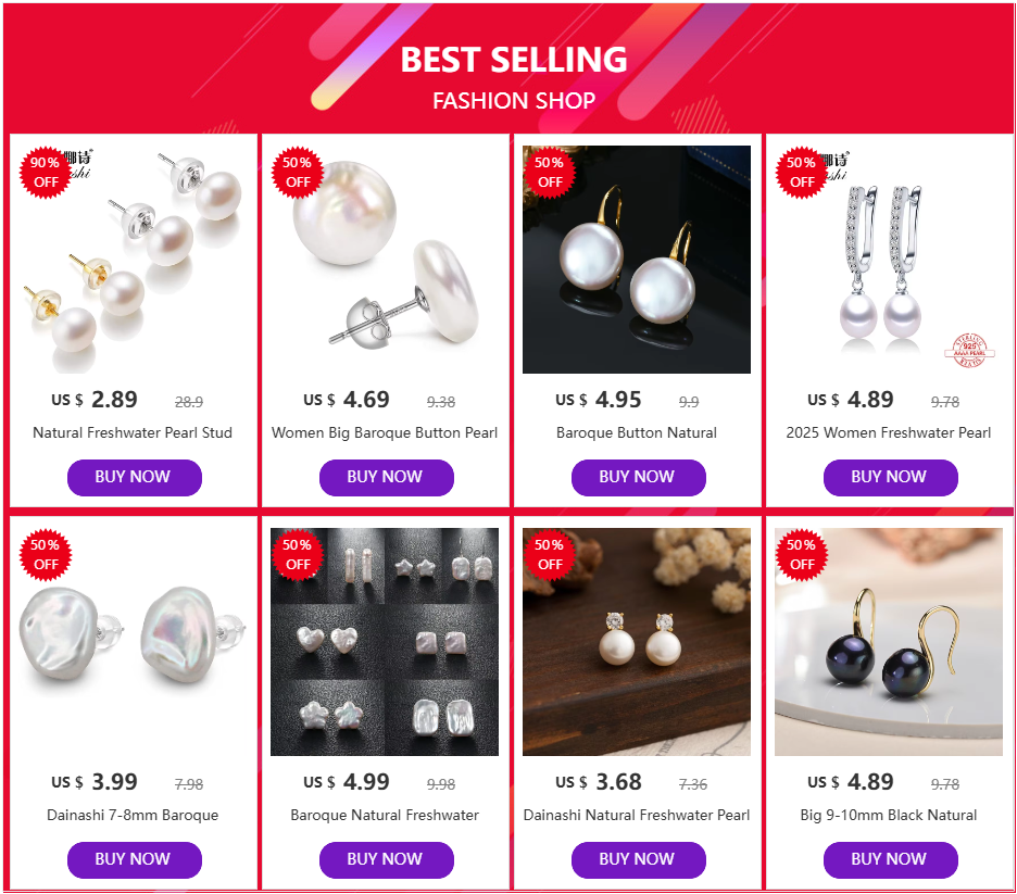 Thumbnail: Aurelia Pearl Stud Earrings