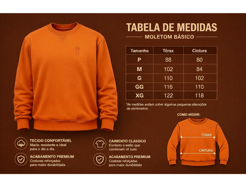 Miniatura: Moletom Texturizado 1977 Ocre