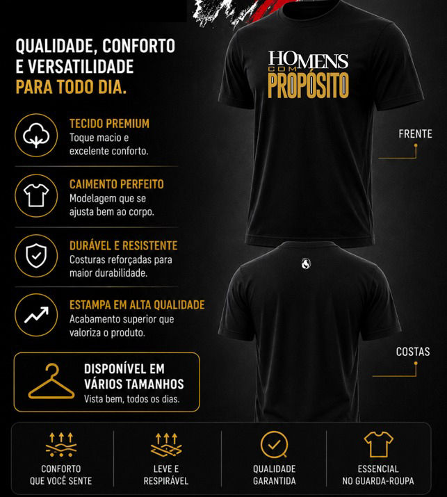 Homens ADTAG’26 | T-Shirt Oficial
