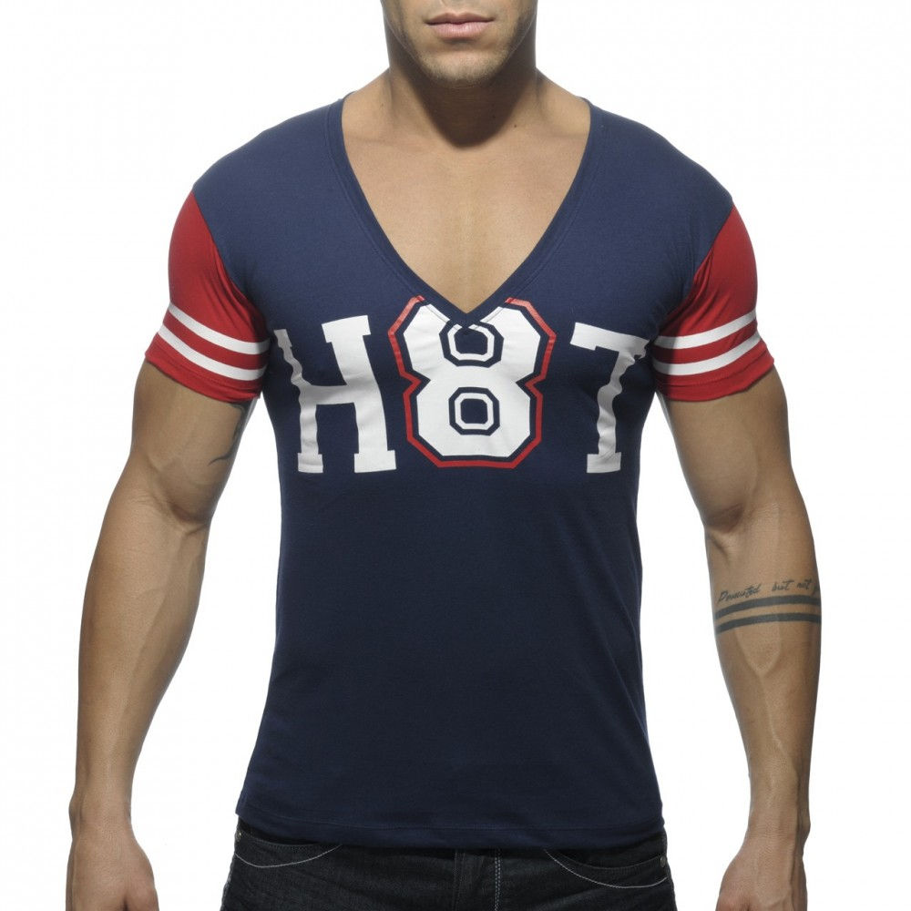 AD389 H8T V-NECK T-SHIRT