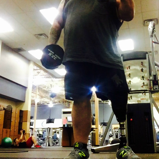 One leg wont keep me from the top