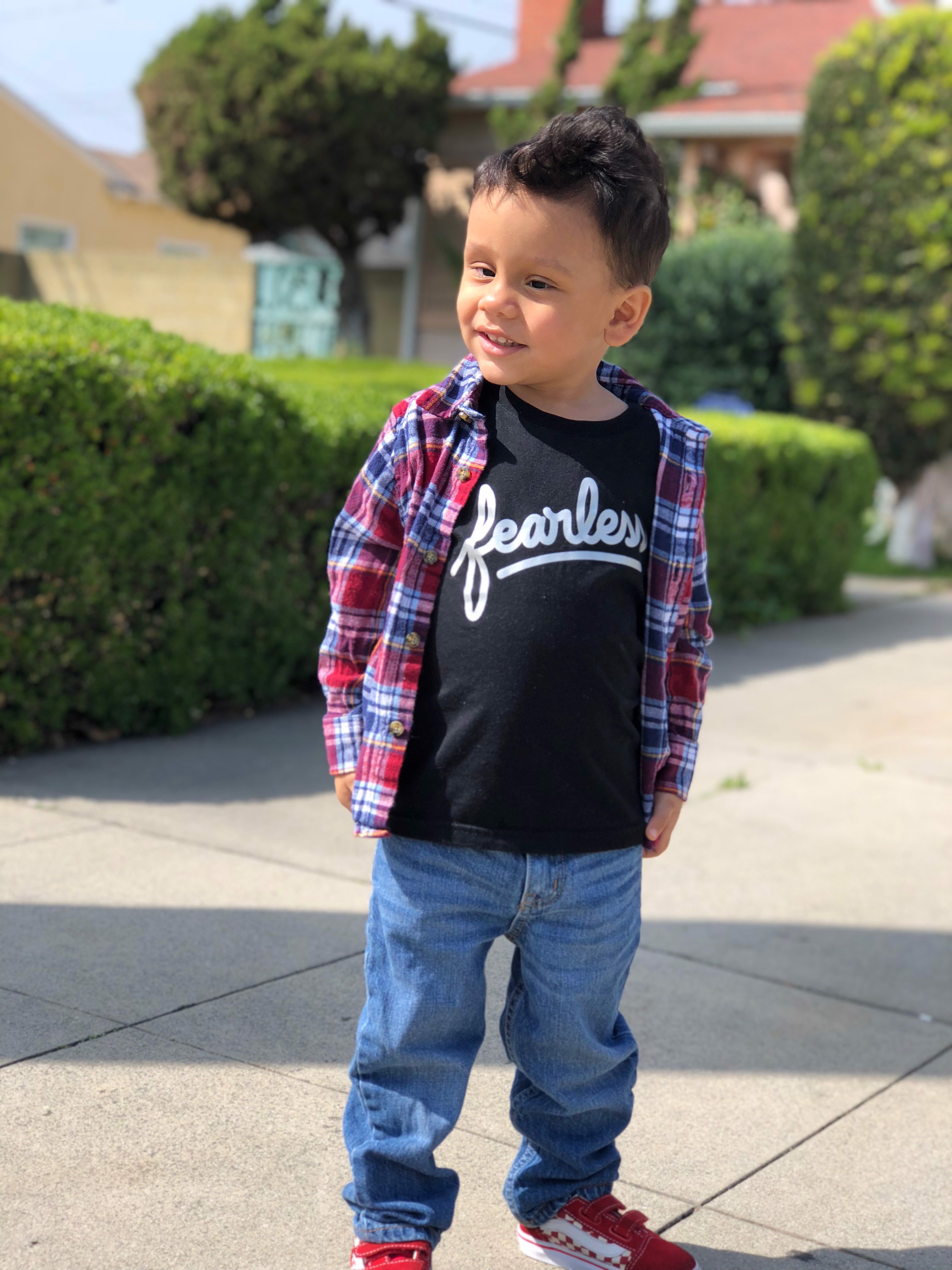 Fearless Little Dude with a Visual Impairment