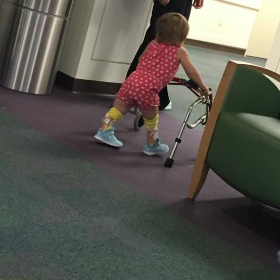 Girl who wasn't supposed to walk