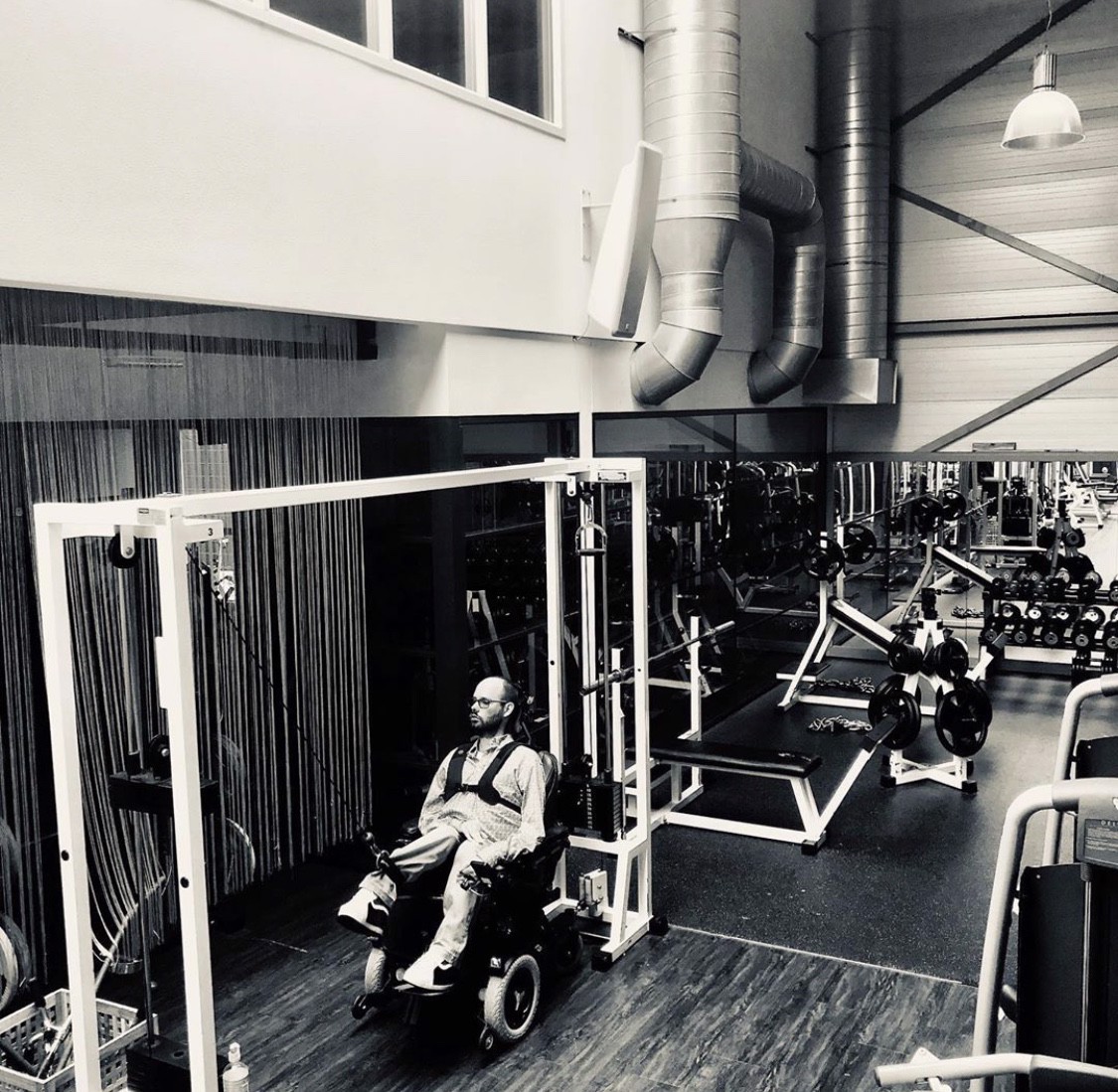 Exercising at the gym with FSHD