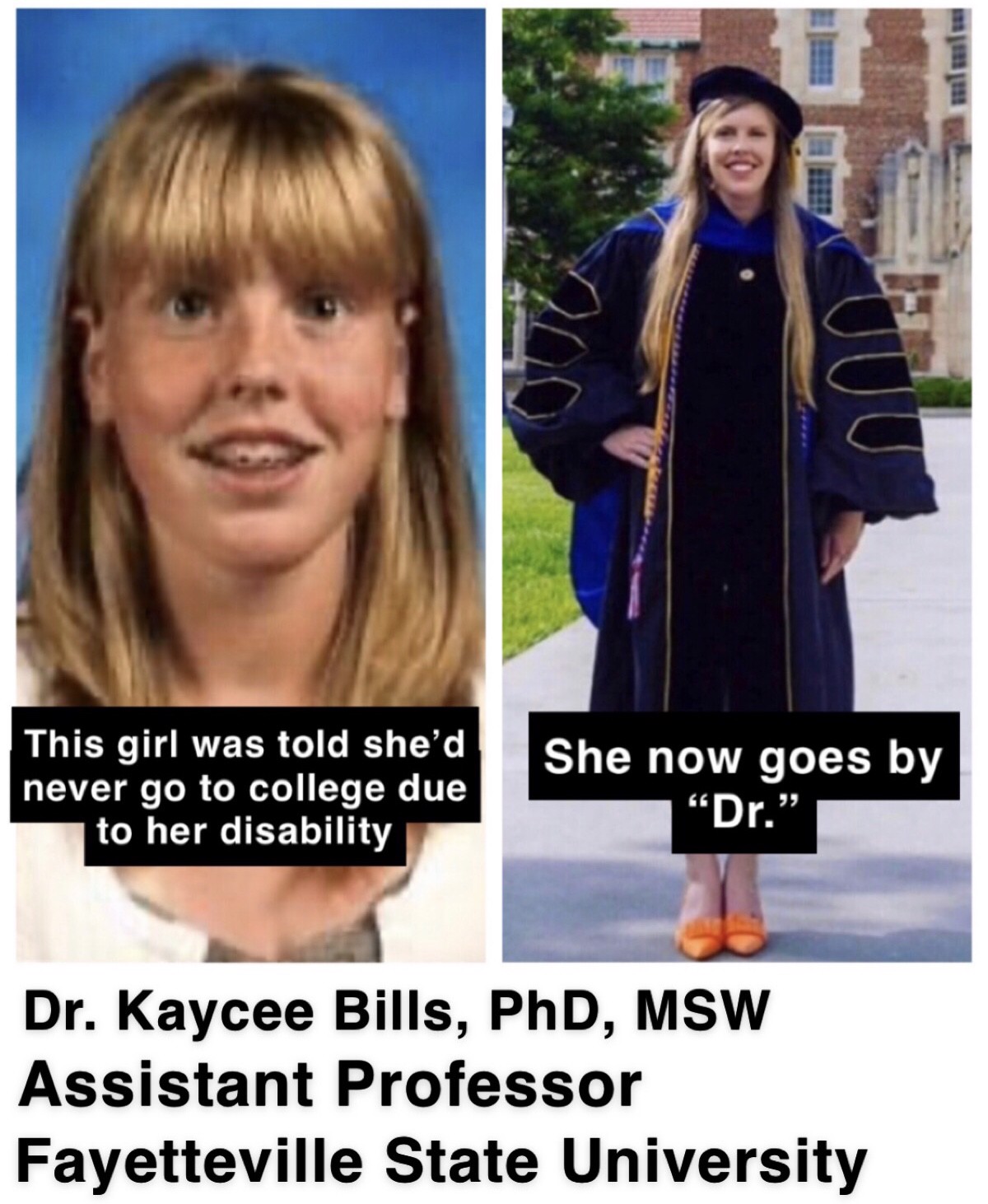 They Told me I Would Never Go to College. I Now Go by "Dr."