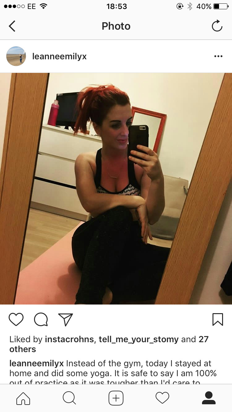 Aiming for abs!