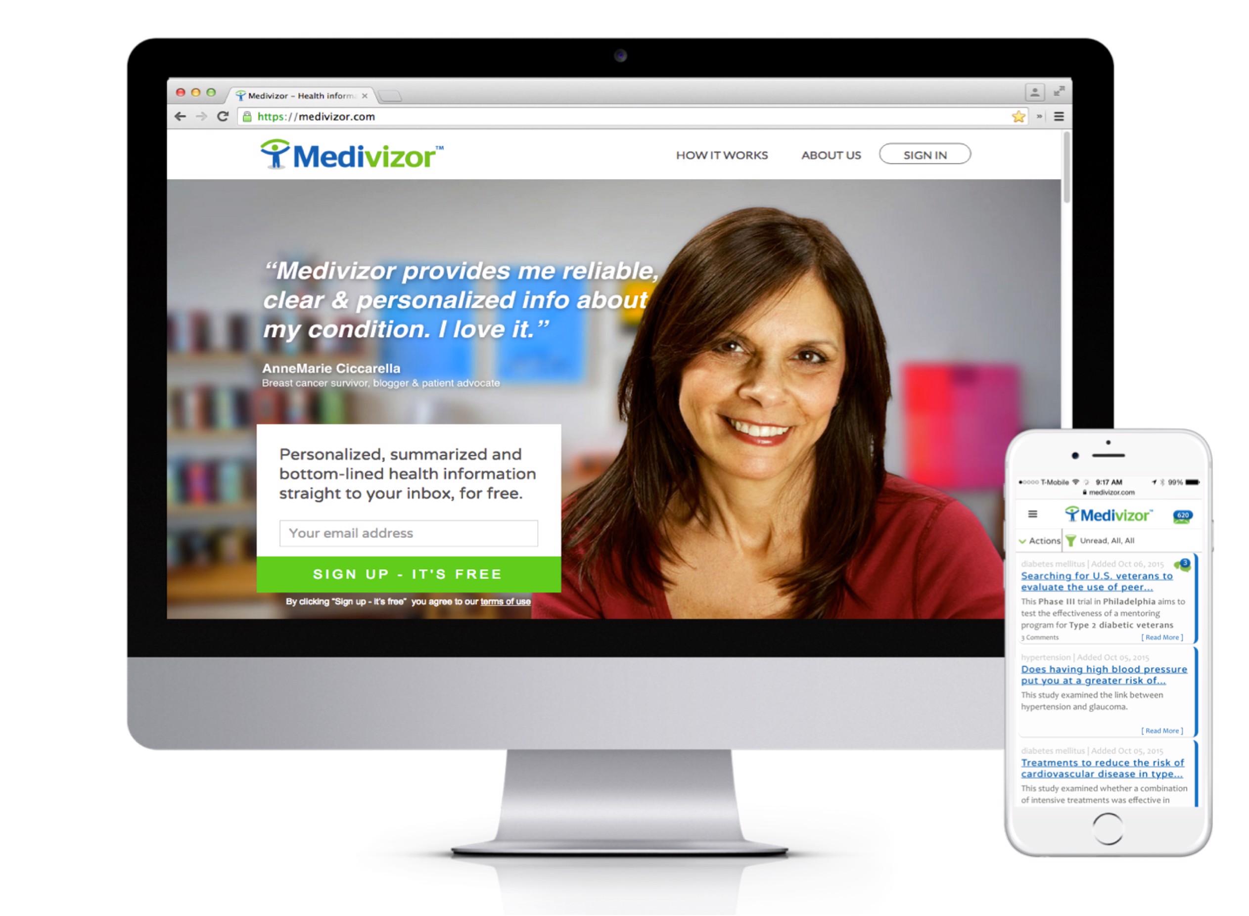 Personalized, cutting-edge, health information - Medivizor