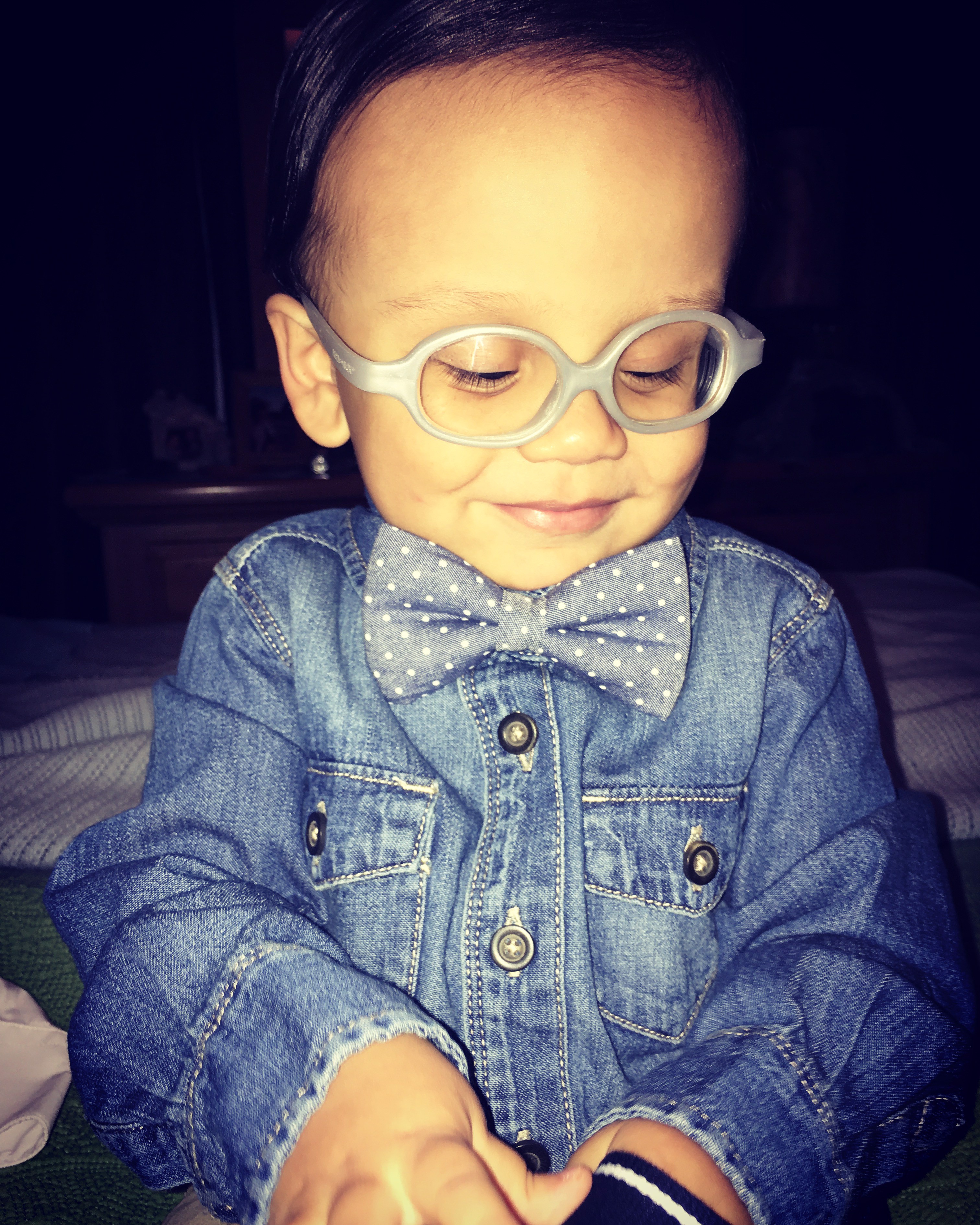 Fearless Little Dude with a Visual Impairment