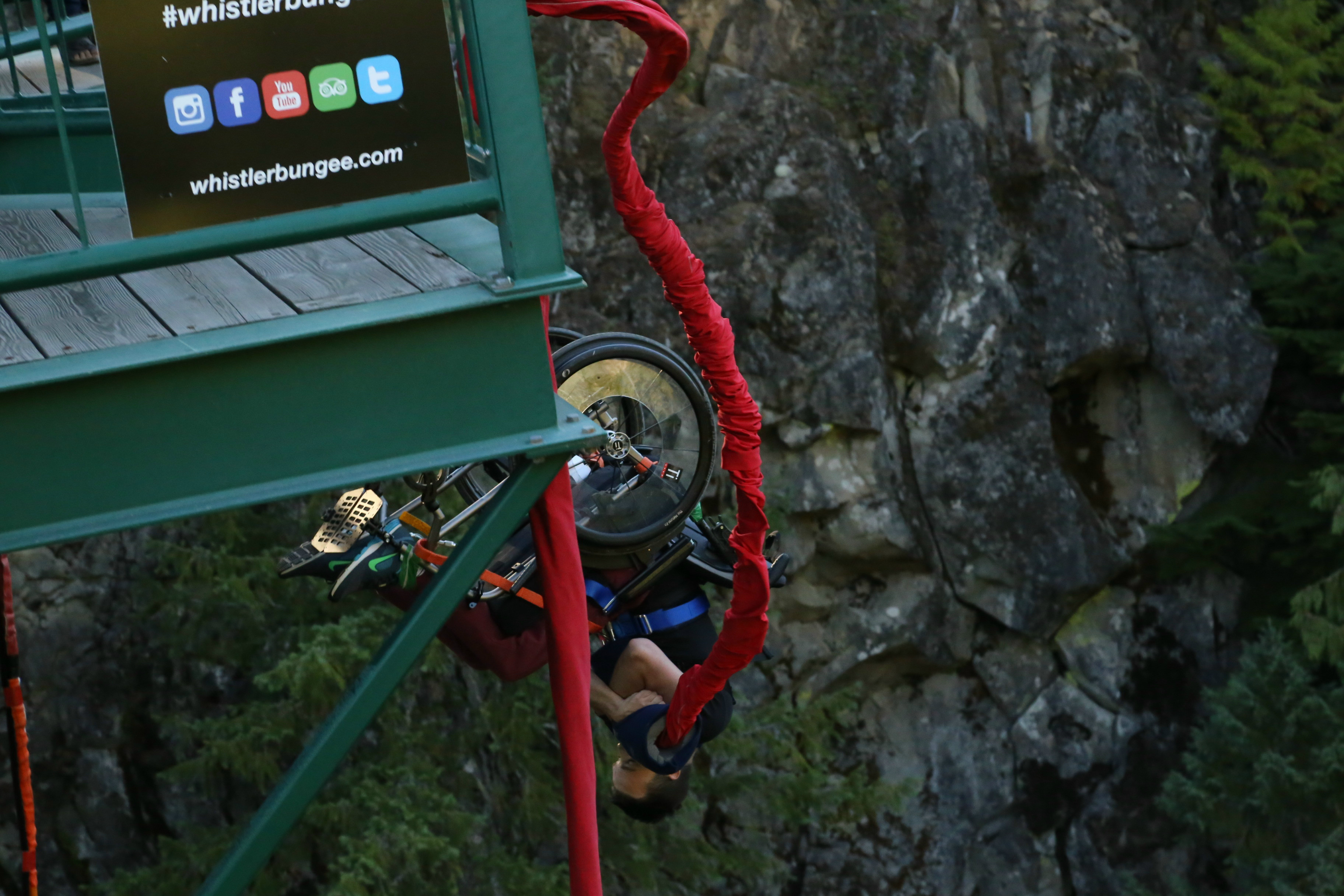 Bungee Jumping.... In a Wheelchair!
