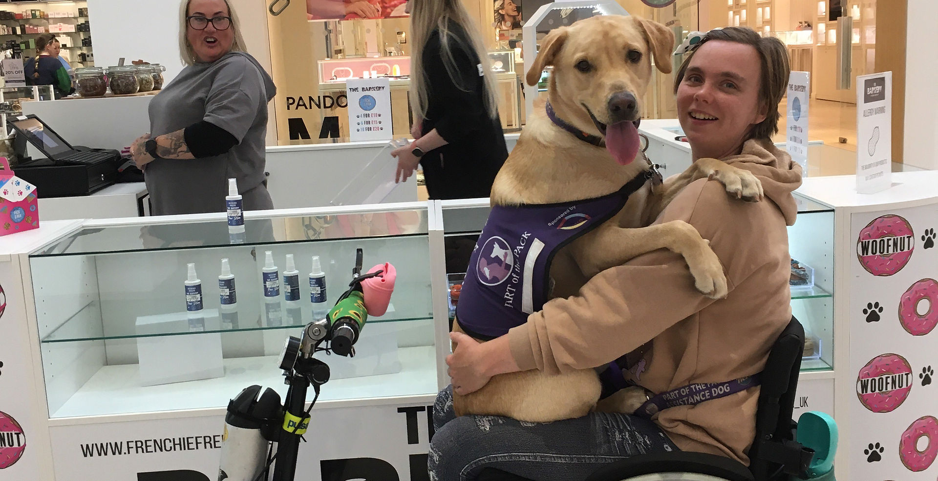 I recommend Part of the Pack assistance dogs for all disabilities