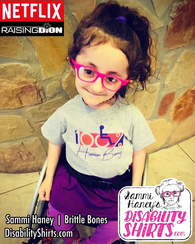 Tiny Girl Lands Big Netflix Role & Starts DisabilityShirts.com