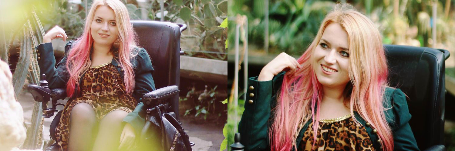 Writer & model all from my wheelchair