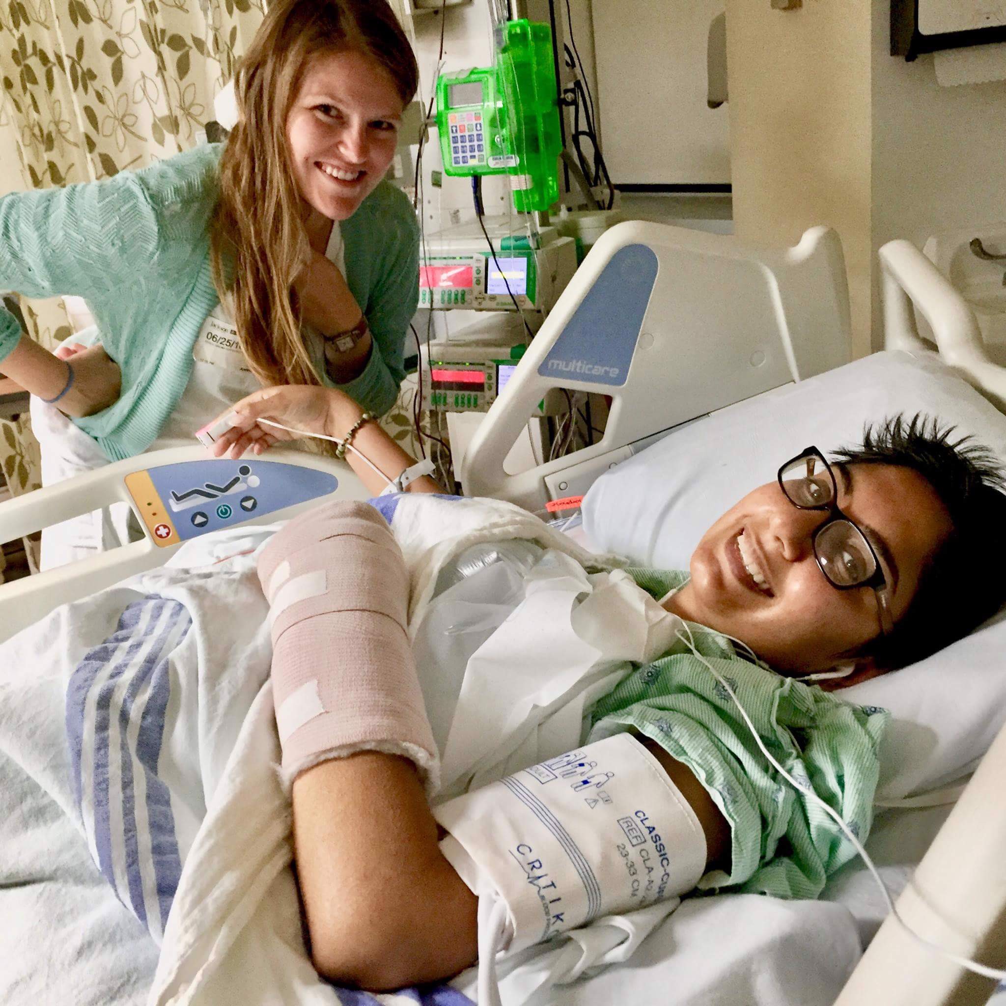 Medical student to patient with one bullet