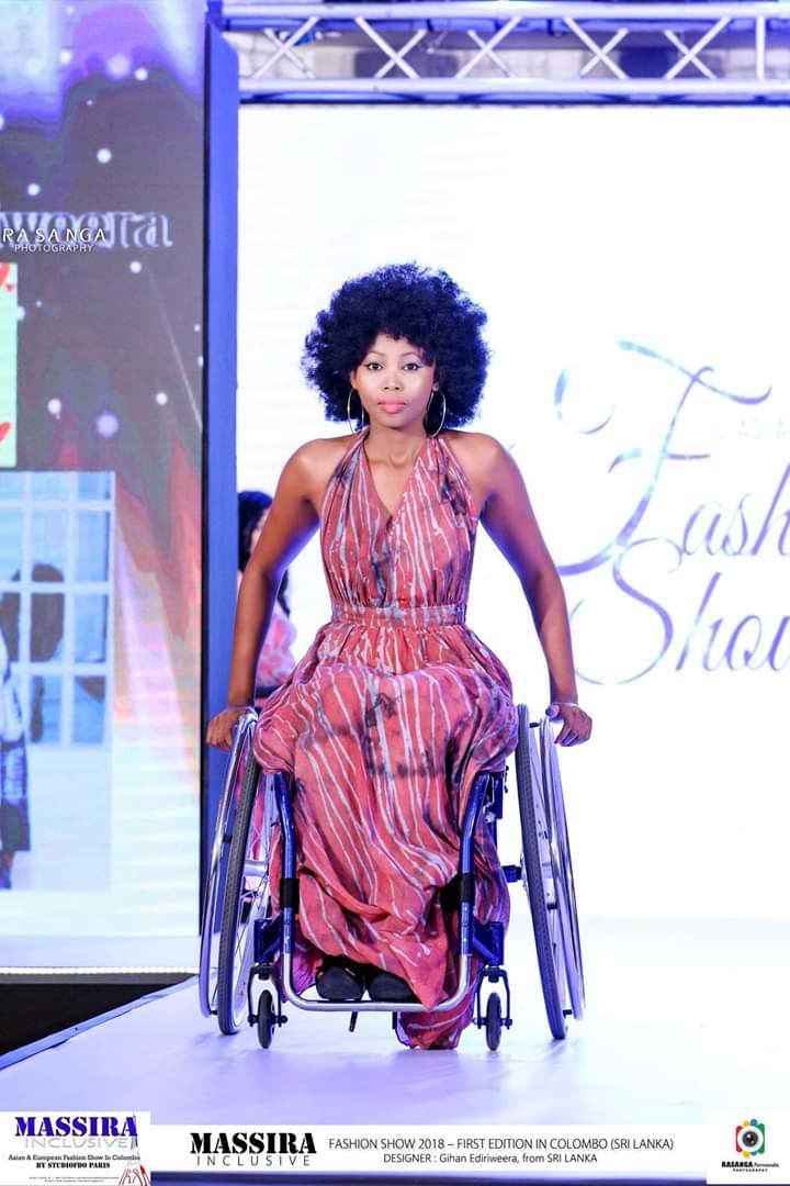 Africa's 1st wheelchair runway model