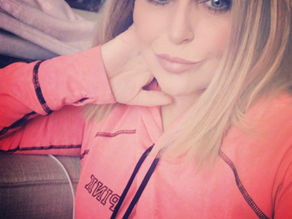 Amputee girl on fire