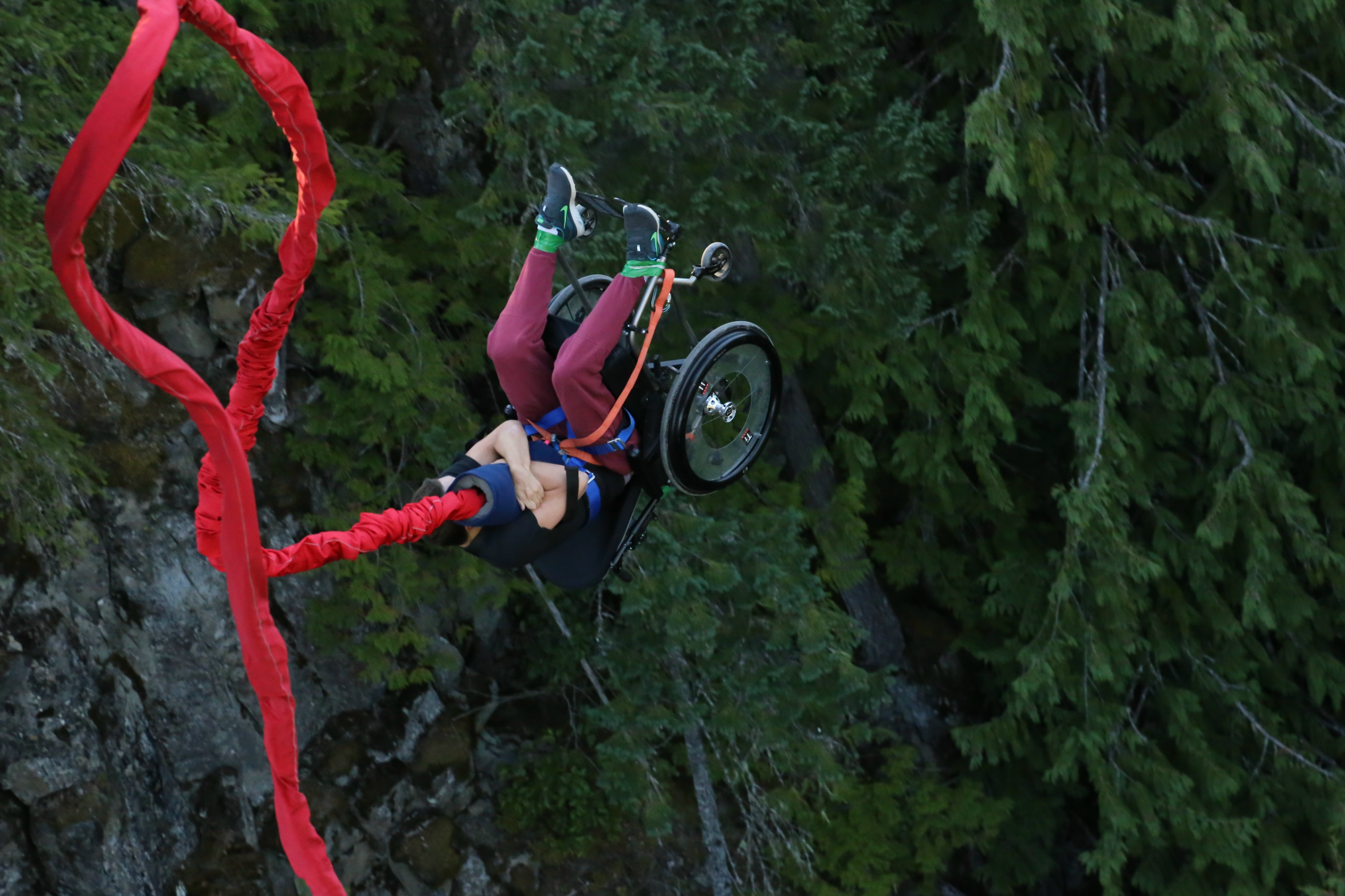 Bungee Jumping.... In a Wheelchair!