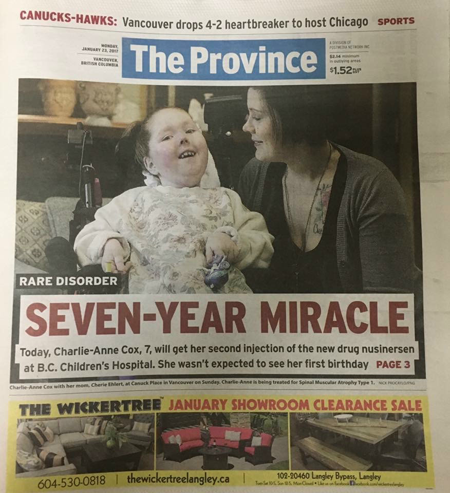 Sweet Charlie-Anne O'Mine: Defying the Odds of SMA