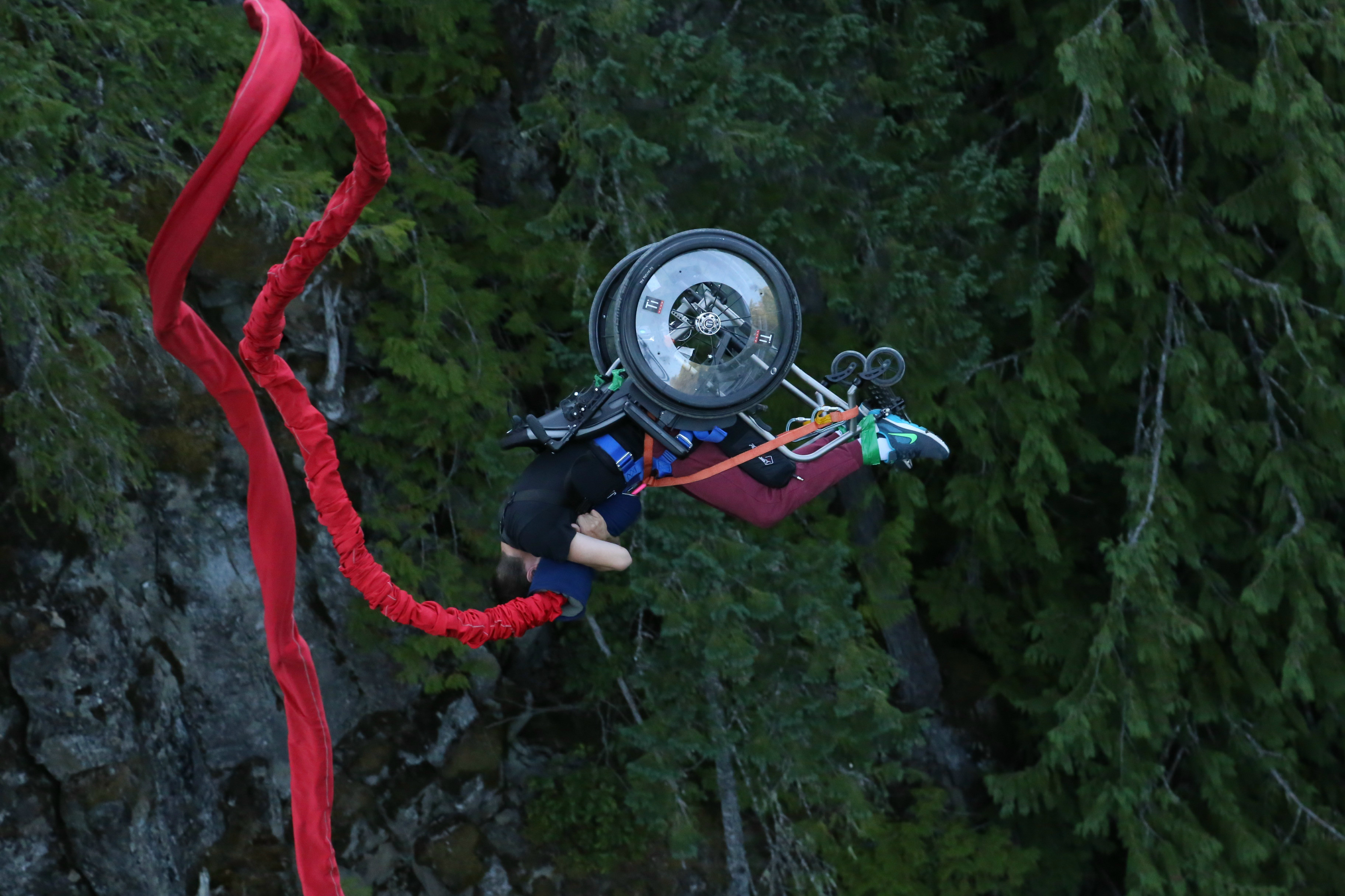Bungee Jumping.... In a Wheelchair!