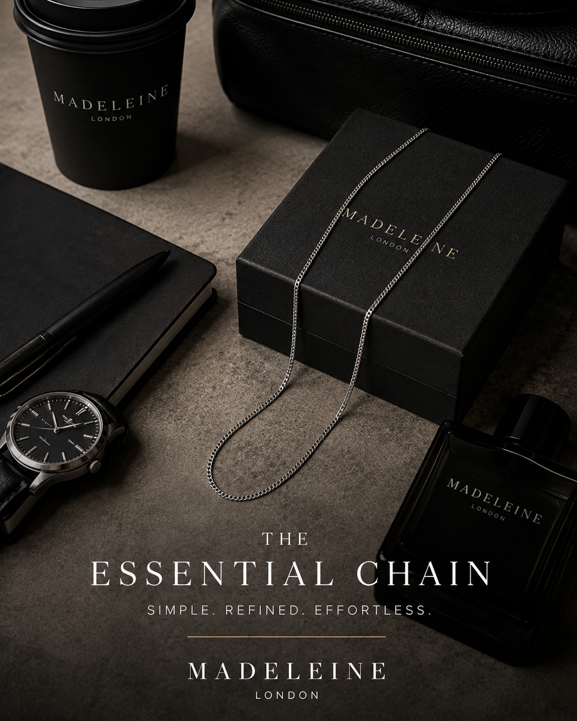 The Essential Chain — Minimalist Men's Necklace